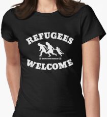 Refugees Welcome Women's Fitted T-Shirt