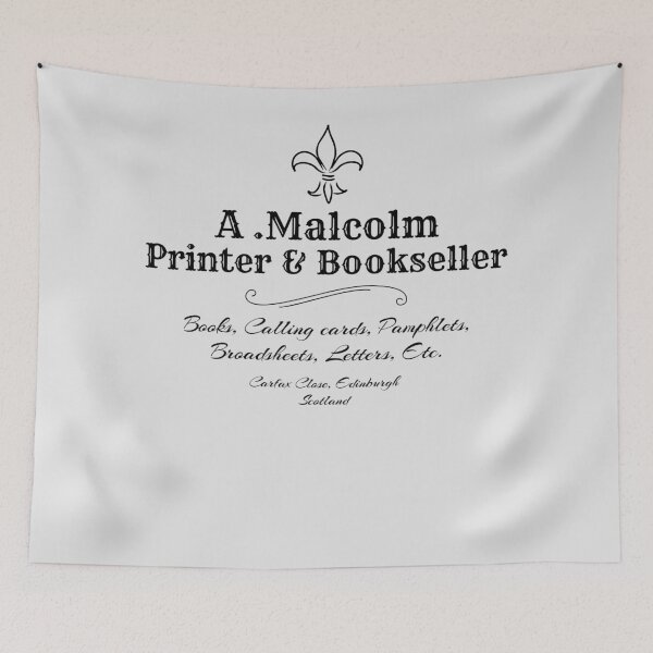 Item preview, A. Malcolm Printer & Bookseller designed and sold by BilliusChandler.