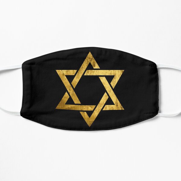 Golden Magen David Flat Mask