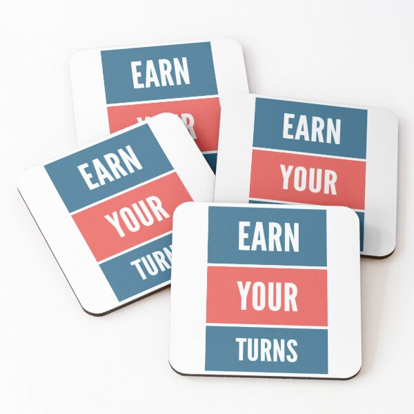 Item preview, earn your turns, skiing designed and sold by Sarahs Adventures  .