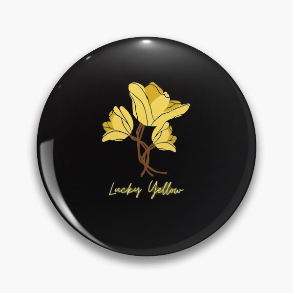 Yellow Rose Flower Pin