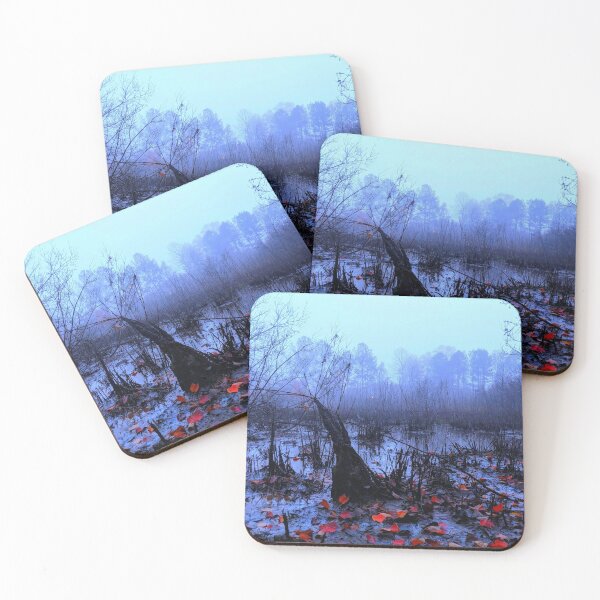 Item preview, Red leaves on the edge of the marsh. designed and sold by TimzPhotos.