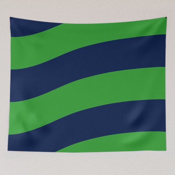 Aperçu de l'œuvre Modèle de concept ondulé abstrait vert et bleu marine créée et vendue par likebakerdo.