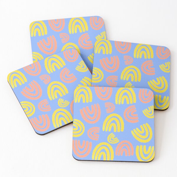 Item preview, patterns galore Rainbows Yellow Pink Amazing Geomatric Line Pattern designed and sold by KLINESTORE.