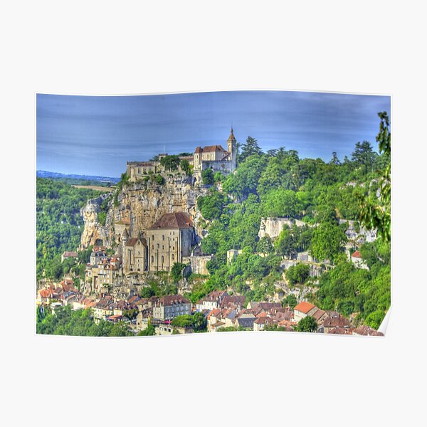 Rocamadour French Travel Tourism France Vintage Poster Repro FREE SHIP in USA