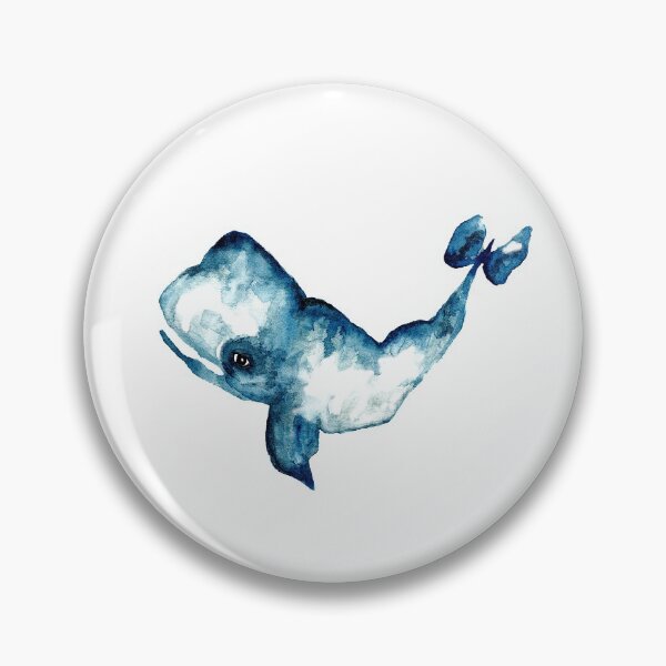 Item preview, Happy Blue Whale in Watercolour designed and sold by Julie Pickering.