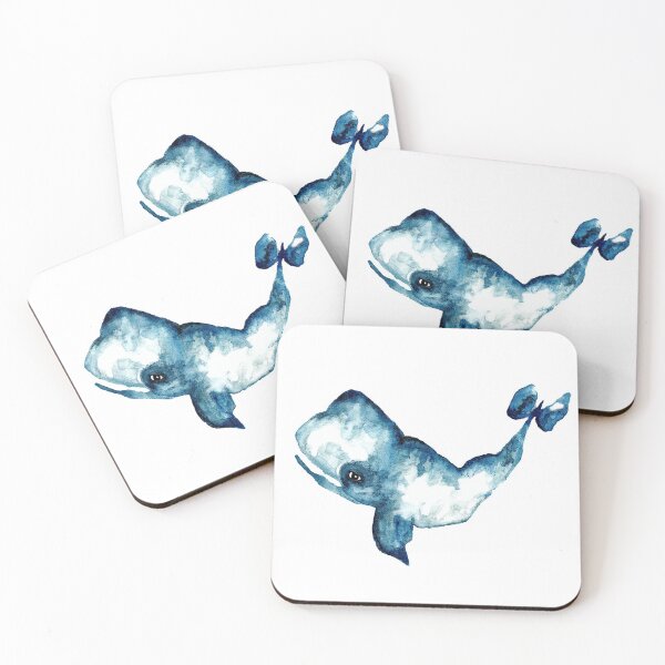 Item preview, Happy Blue Whale in Watercolour designed and sold by Julie Pickering.