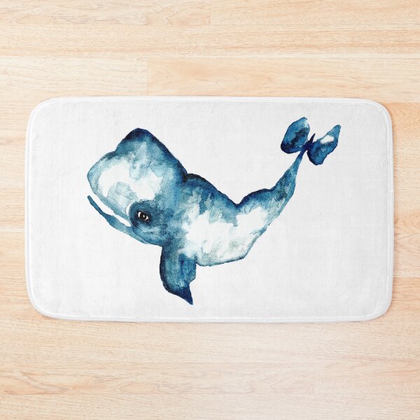 Item preview, Happy Blue Whale in Watercolour designed and sold by Julie Pickering.