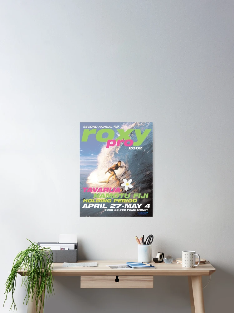 2002 roxy surf poster