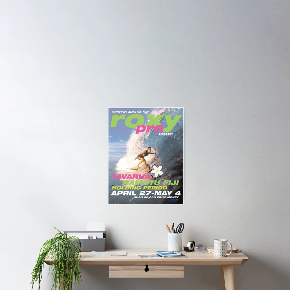 2002 roxy surf poster