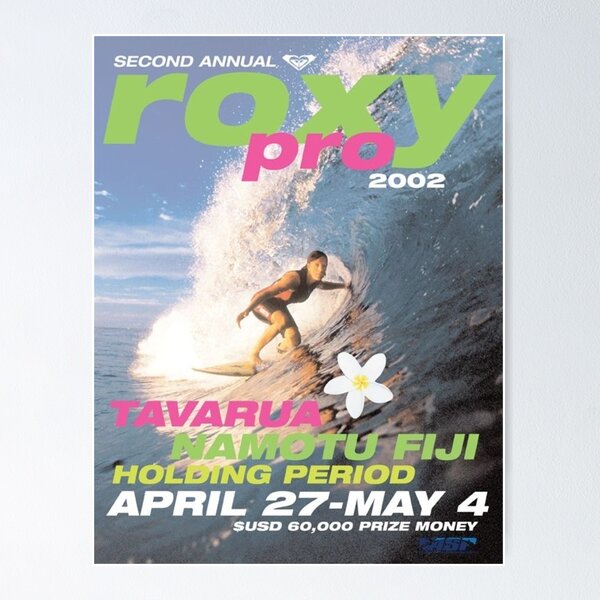 Item preview, 2002 roxy surf poster designed and sold by artbyemx.