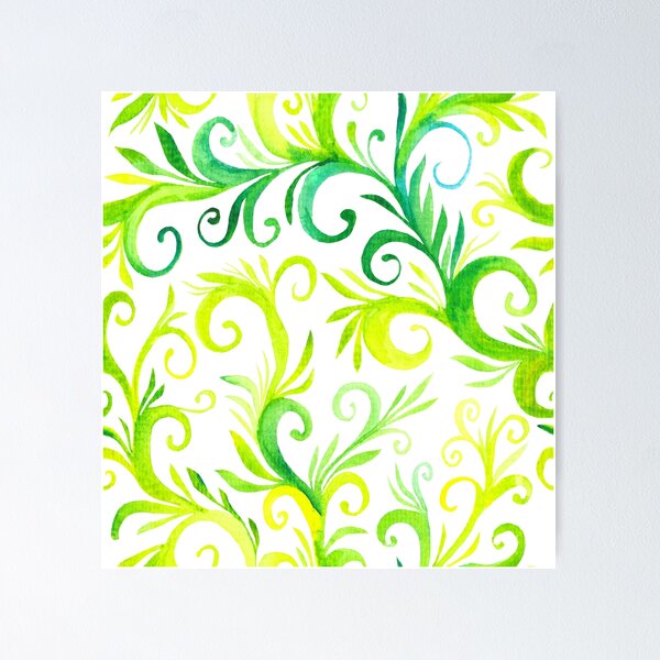 Item preview, Watercolour hand drawn floral pattern designed and sold by NinaJayasinghe.