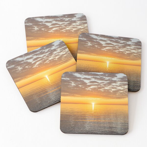 Item preview, Rich Golden Sun Light with Clouds and Ripples Echoing Patterns designed and sold by Georgia Mizuleva.