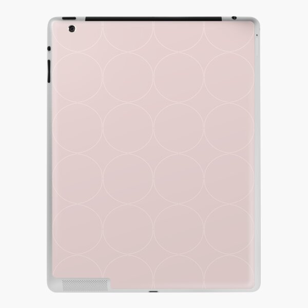Cottagecore Pink and White Circle Pattern iPad Skin