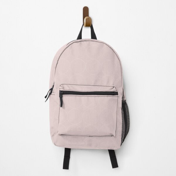 Cottagecore Pink and White Circle Pattern Backpack