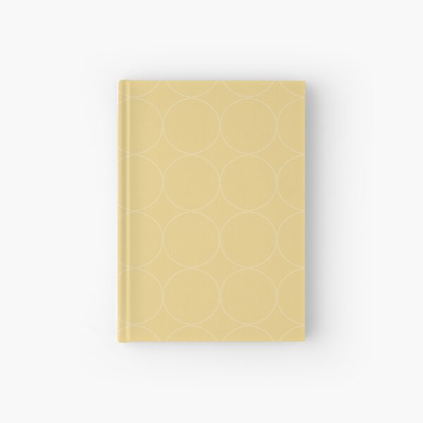 Cottagecore Yellow Circle Pattern Hardcover Journal
