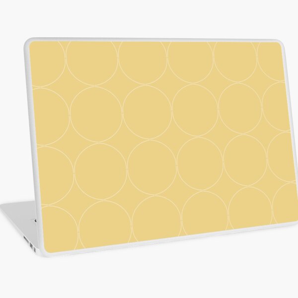 Cottagecore Yellow Circle Pattern Laptop Skin