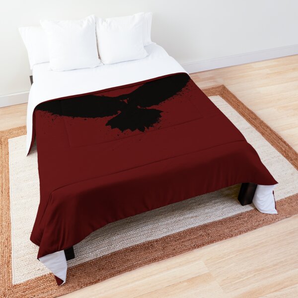 Raven Hugin and Munin Ink Sketch Comforter