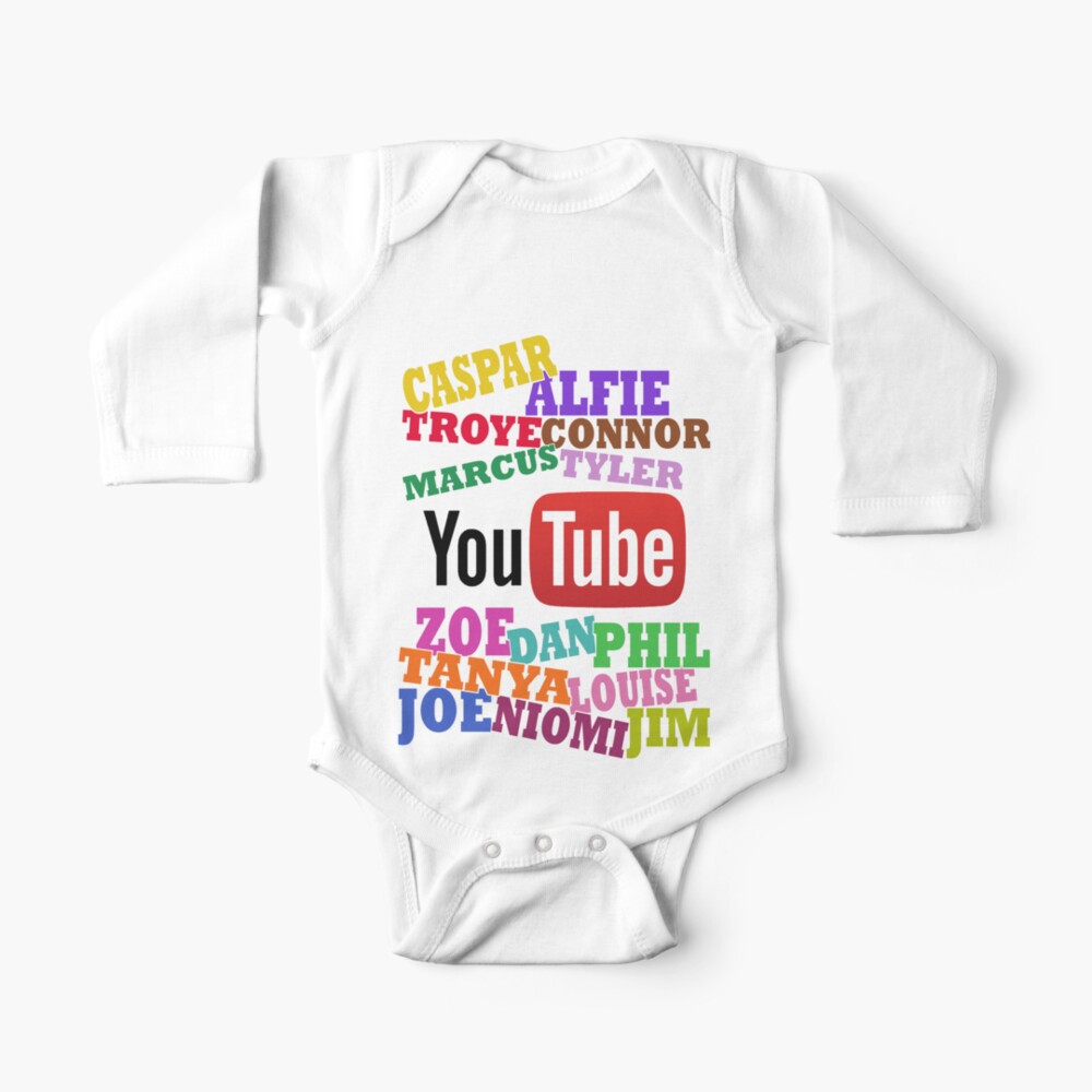 Youtube Stars Baby One Piece By Kaitlynrose98 Redbubble