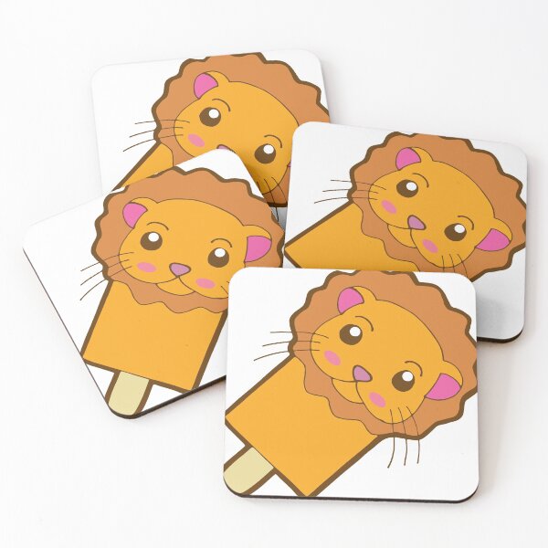 Item preview, kawaii lion popsicle designed and sold by Dreamartic.