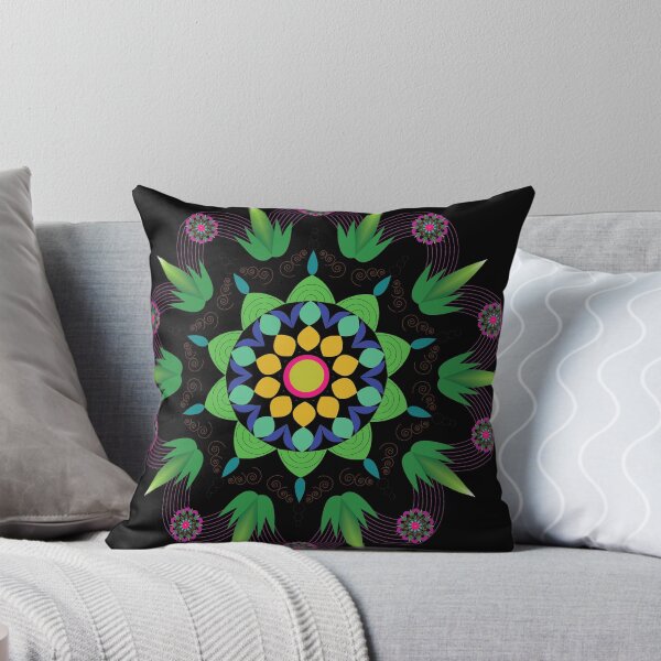 Artikelvorschau, Mandalas Floral, Mandala Flower Bezogen auf Yoga und Kunst tibetische und indische Herkunft. entworfen und verkauft von SING2.