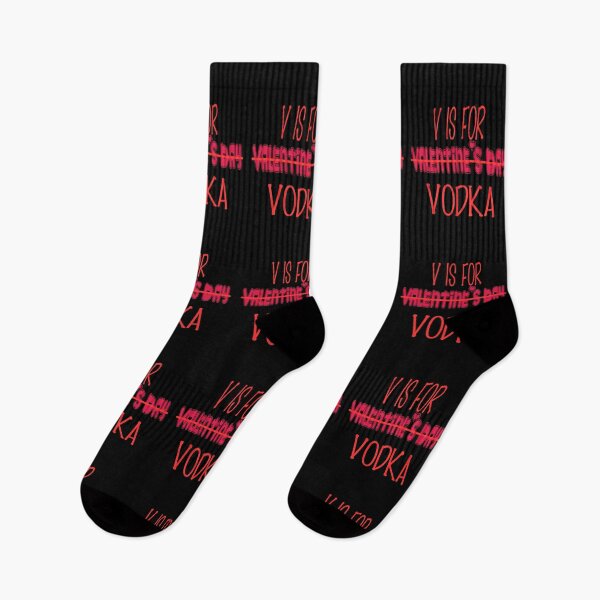Item preview, V Is For Vodka, Funny Valentine's Day Gift, Gift For Lovers, Valentine's Day Gift Idea, Vodka Lovers designed and sold by Mode Tees.