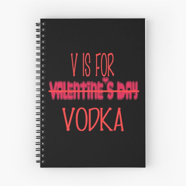 Item preview, V Is For Vodka, Funny Valentine's Day Gift, Gift For Lovers, Valentine's Day Gift Idea, Vodka Lovers designed and sold by Mode Tees.
