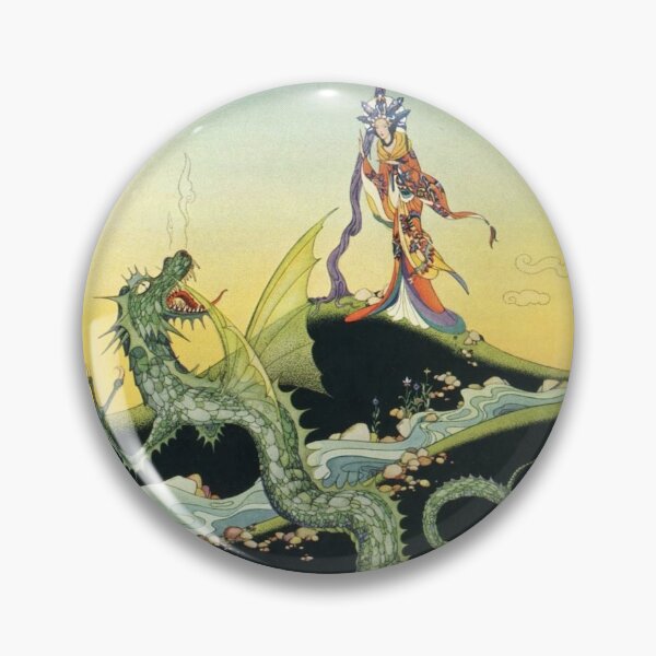 Artikelvorschau, princess and the Dragon - virginia frances sterret fantasy artwork entworfen und verkauft von Vintage Designs +.