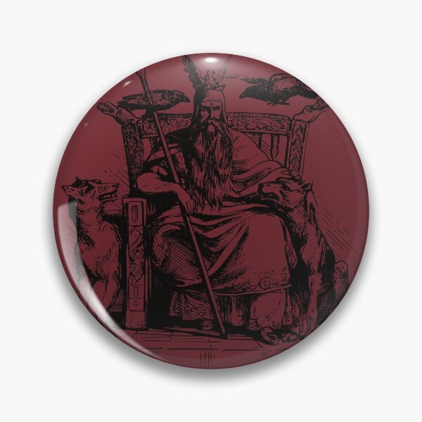 Item preview, Odin on his throne engraving with Geri and Freki designed and sold by Beltschazar.