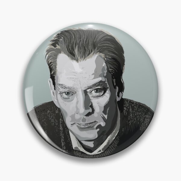 Portrait of Paul Auster Sticker for Sale by Emi Yañez