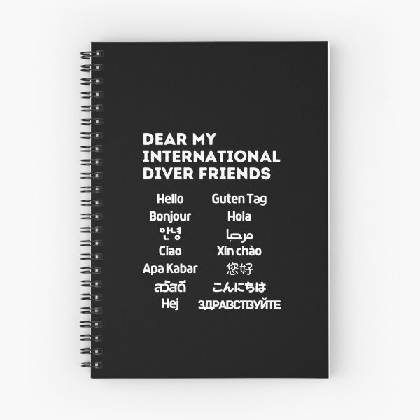 Item preview, Dear My International Diver Friends, Say Hello designed and sold by StudioAquaLumos.