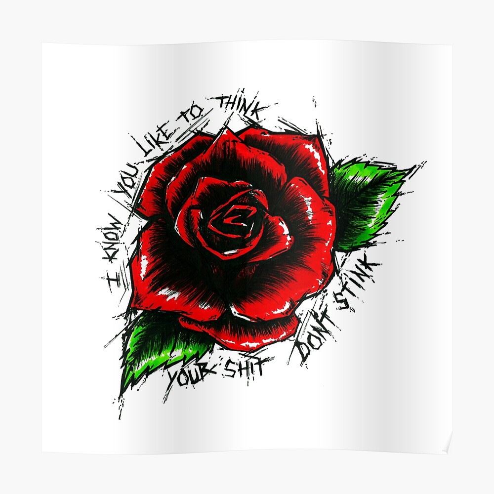 Розы красные Постер. She likes roses