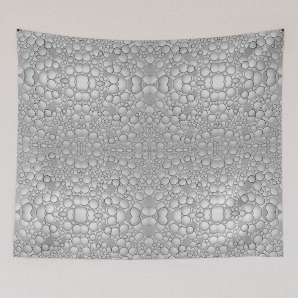 Aperçu de l'œuvre Motif moderne de motif de cercles gris créée et vendue par DFLC Prints.