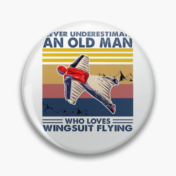 Item preview, Never Underestimate An Old Man Who Loves Wingsuit Flying designed and sold by BiancaMoss51.
