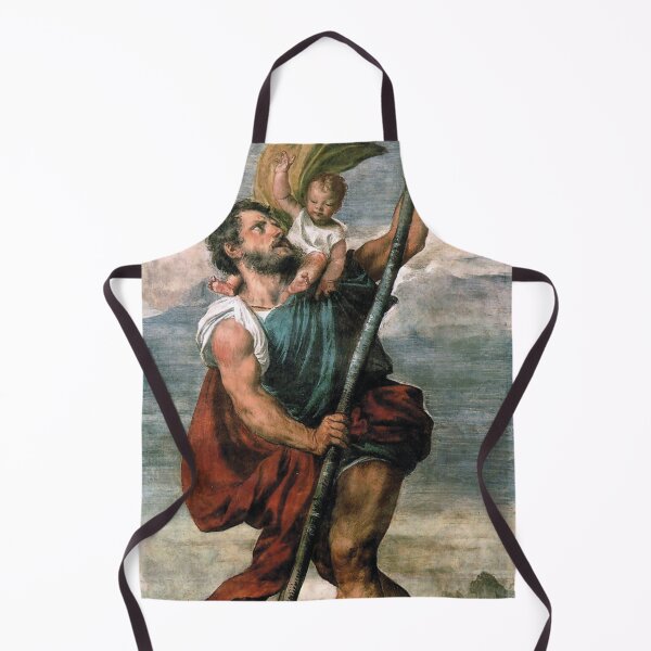 Item preview, Saint Christopher carrying the Christ Child Fresco designed and sold by Beltschazar.