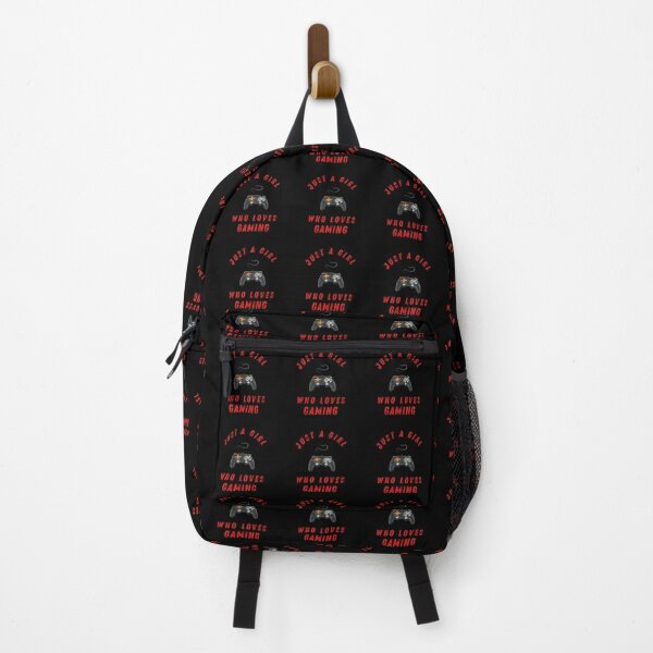 Gaming Girl Backpacks Redbubble - backpack disable for roblox studio fps game