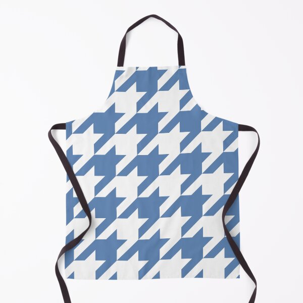 Item preview, White and Pacific Coast Blue Houndstooth Large designed and sold by Feeling Artsy.