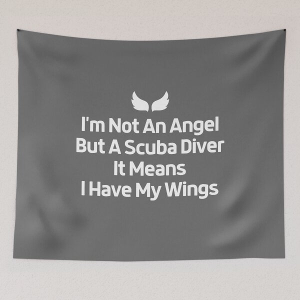 Item preview, I'm a Scuba Diver, I Have My Wings designed and sold by StudioAquaLumos.