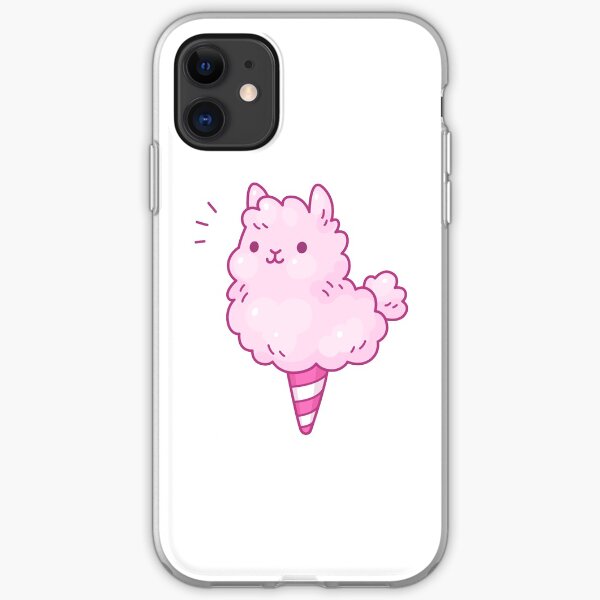 Zuckerwatte Lama iPhone Flexible Hülle