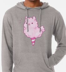 Cotton candy llama Lightweight Hoodie