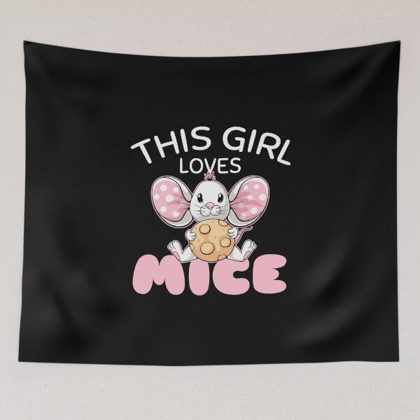Item preview, This Girl Loves Mice - Cute Animal Lover designed and sold by PrintPress.
