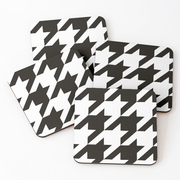 Item preview, White and Black Houndstooth Large designed and sold by Feeling Artsy.