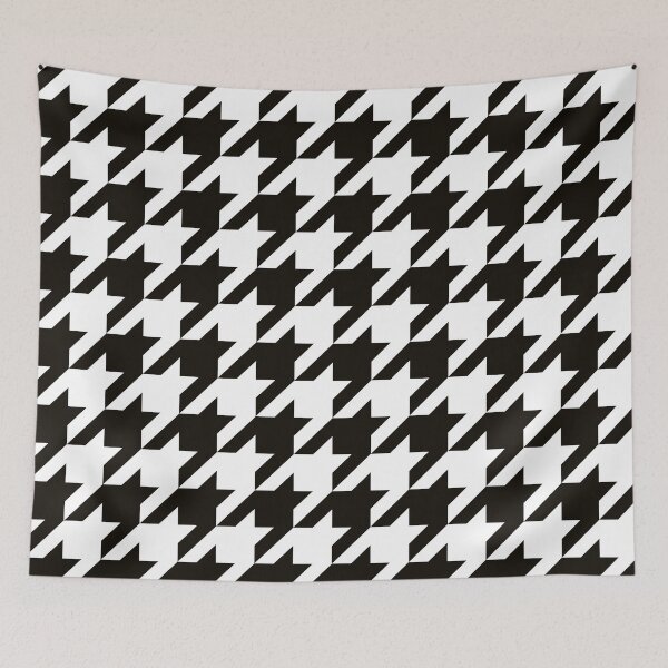 Item preview, White and Black Houndstooth Large designed and sold by Feeling Artsy.