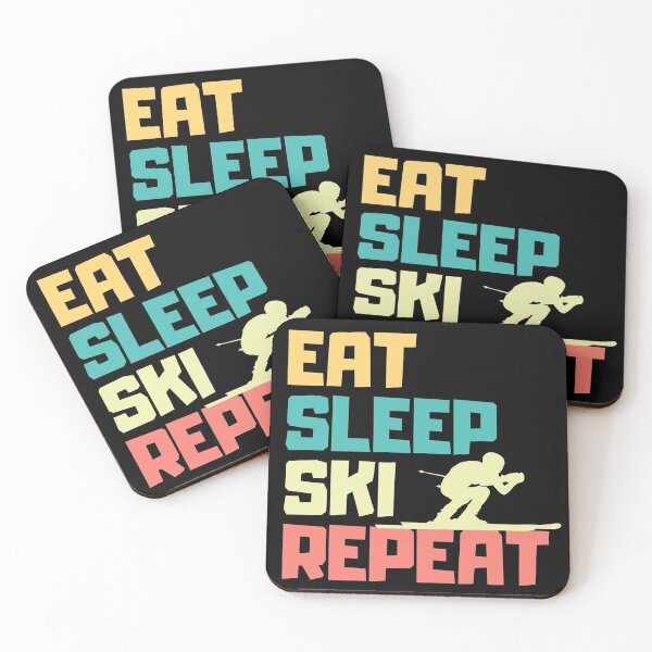 Item preview, Esquiar, esquiador, comer, dormir, esquiar, repetir designed and sold by ds-4.