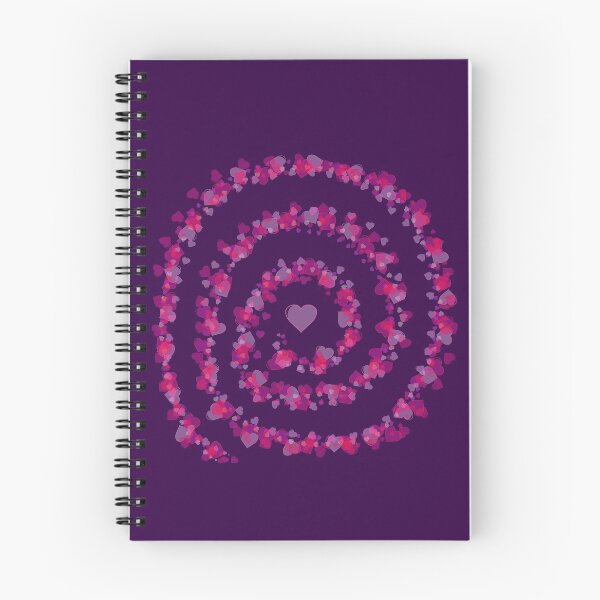 Item preview, Swirl of Hearts (dark purple) designed and sold by PolH.