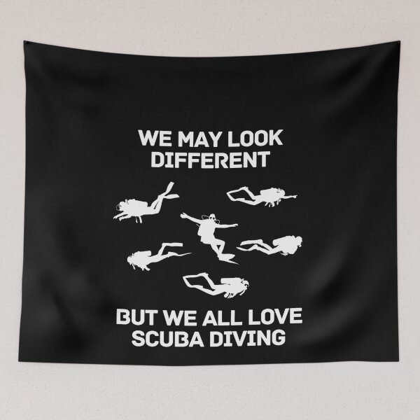 Item preview, Look Different But We Love Scuba Diving designed and sold by StudioAquaLumos.