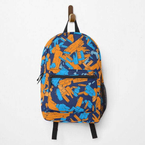 Item preview, The big bang of debris -sci fi art - orange blue designed and sold by Thecolorschemer.