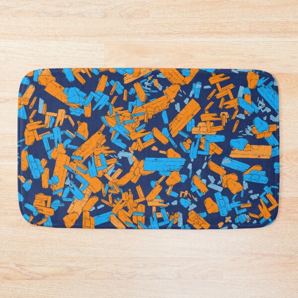 Item preview, The big bang of debris -sci fi art - orange blue designed and sold by Thecolorschemer.