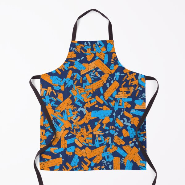 Item preview, The big bang of debris -sci fi art - orange blue designed and sold by Thecolorschemer.