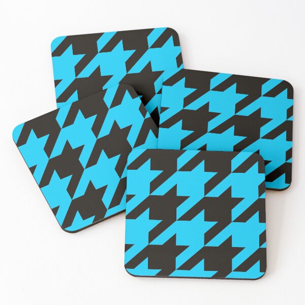 Item preview, Blue and Black Houndstooth Large designed and sold by Feeling Artsy.